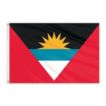 Clearance Antigua And Barbuda 4'x6' Nylon Flag